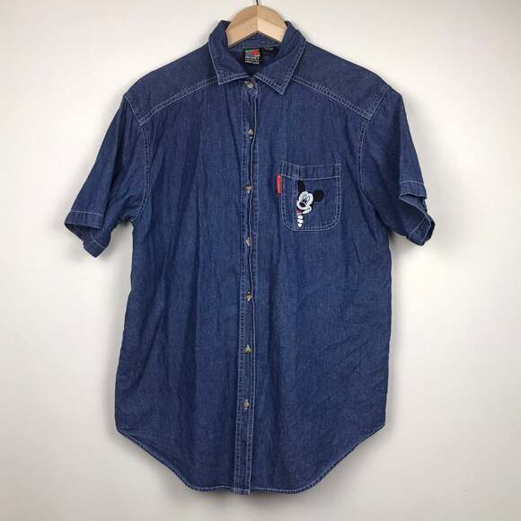 Mickey unlimited‎ jerry leigh denim shirt - Picture 1 of 4